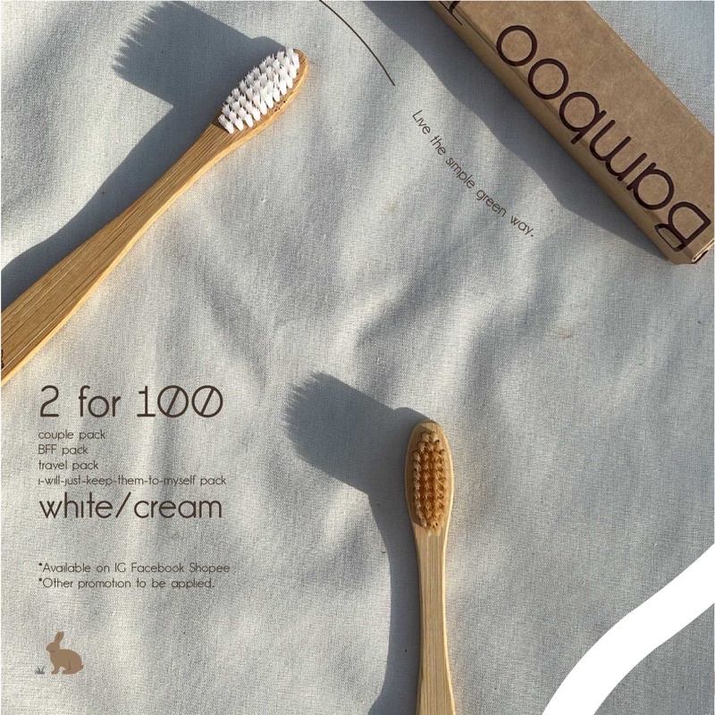 BAMBOO TOOTHBRUSH แปรงสีฟันไม้ไผ่รักษ์โลก
