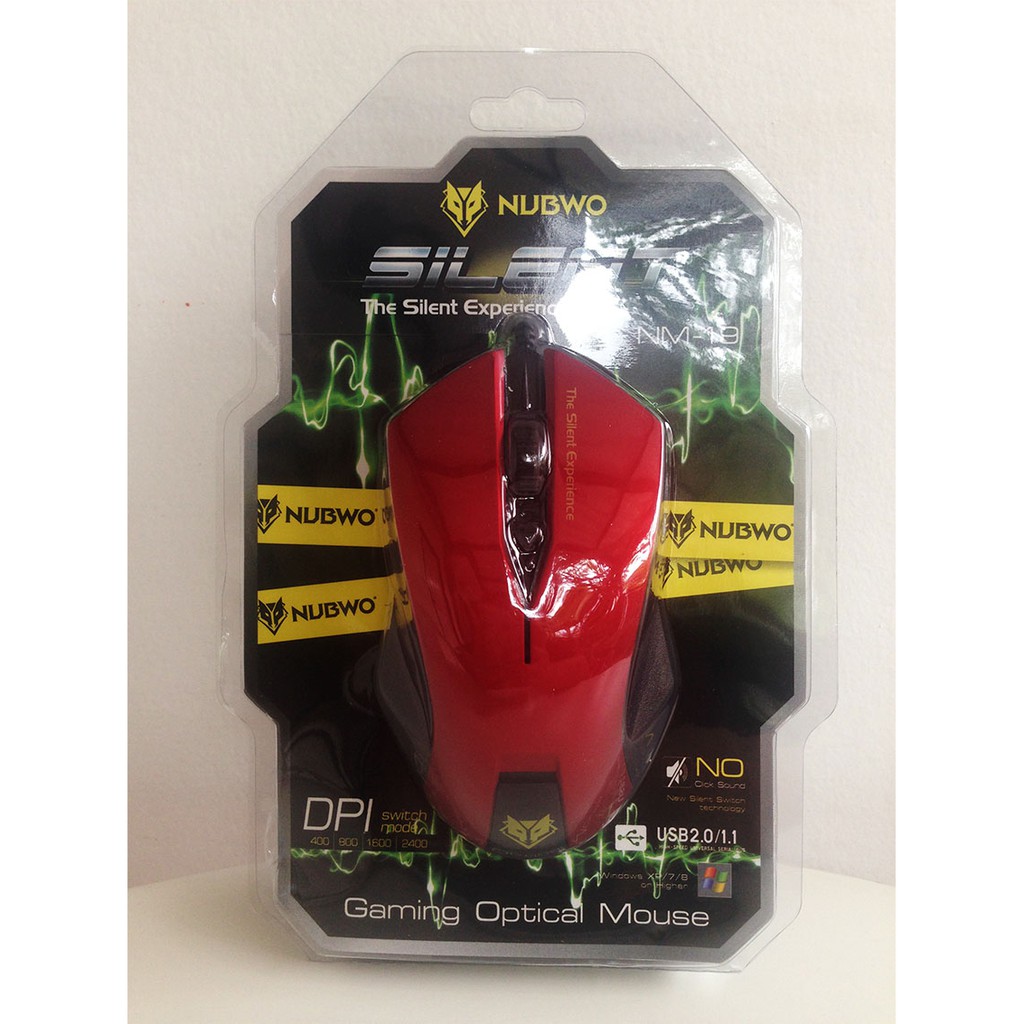 NUBWO NM-19 / Signo Mo-250 / 210 / 270 / 540 / 230 USB Mouse Gaming เมาส์ ไร้เสียงคลิ๊ก เสียงเงียบ SILENT