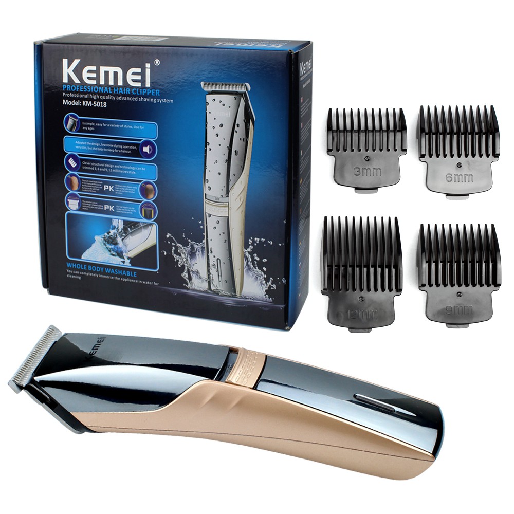 ปัตตาเลี่ยนตัดผมไร้สาย KEMEI KM-5018 รุ่น Hair Clipper-Wireless-KM-5018-02B-Song-p