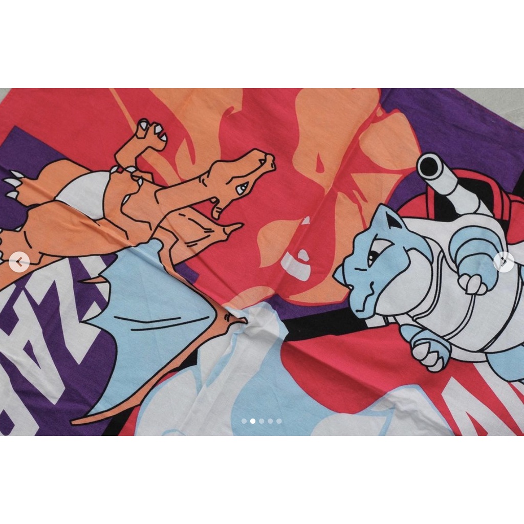 ผ้าเช็ดหน้า โปเกม่อน Pokemon lizardon kamex