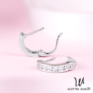 ต่างหูเงินแท้ Starlight | Wijittra Jewelry |