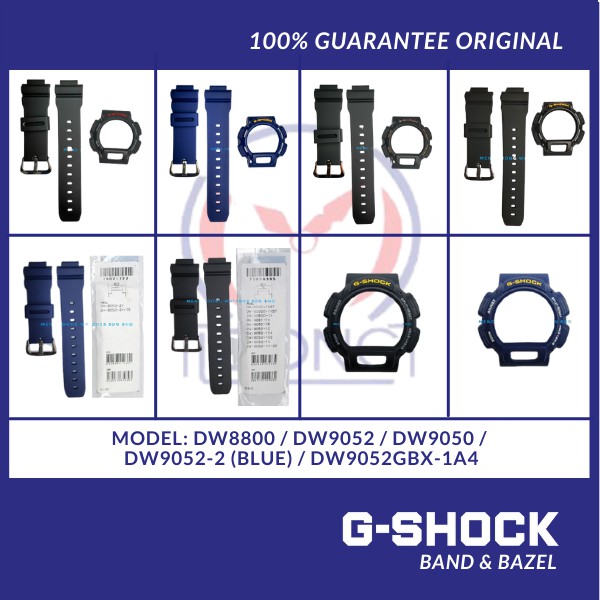 G-SHOCK DW8800 DW9052 DW9050 DW9052-2 (สีน้ําเงิน) DW9052GBX-1A4 ANAK KATAK BAND AND BEZEL "bnb ใหม่