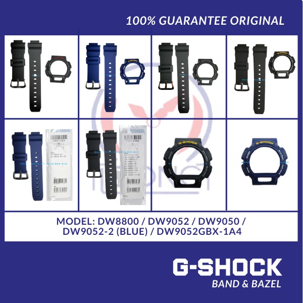 G-shock DW8800 DW9052 DW9050 DW9052-2 (สีน้ําเงิน) DW9052GBX-1A4 ANAK KATAK BAND AND BEZEL "bnb ใหม่