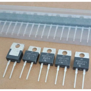 MBR1045 Schottky ไดโอต 10A 45V TO-220-2P แท้-ของดีเก่าเก็บคุณภาพสูง(ล้างสต๊อก)