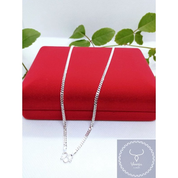 สร้อยคอเงินแท้92.5% ลายเลสขนาด3มิล ตะขอสามารถเปลี่ยนได้แจ้งรายละเอียดทางแชทครับ