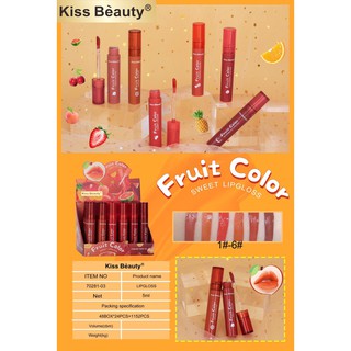 70281-03ลิปจุ่ม Kiss Beauty To Fill You ลิปเนื้อลิควิดกันน้ำสุด ลิปแมทโทนแดงก่ำ ลิปแมทจุ่ม ลิปกันน้ำ กลิ่นหอมมาก💦ลิปสติก