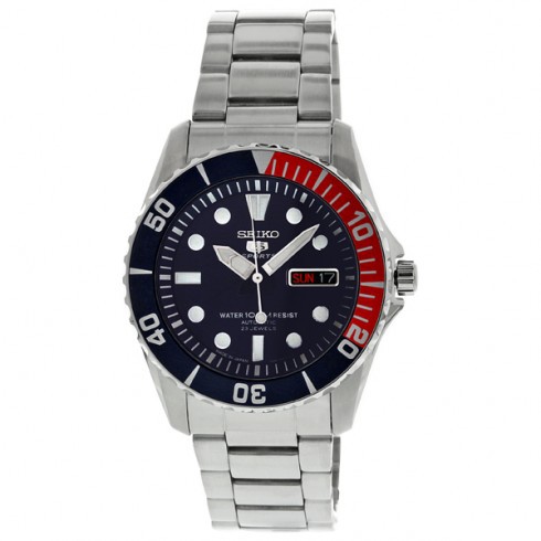 Seiko นาฬิกาข้อมือชาย SNZF15J1 Dark Blue Dial Watch