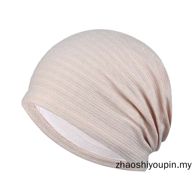 หมวกบีนนี่ ผ้าฝ้าย แบบนิ่ม ระบายอากาศได้ดี สีพื้น สไตล์ฮิปฮอป สําหรับผู้ชาย และผู้หญิง - รูปที่ 3