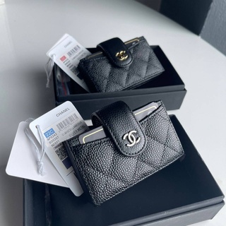 CHANEL CARD HOLDER CAVEAR 6ช่อง เเต่ละช่องไส้ได้หลายใบ  ขนาด | 10*2*7CM |