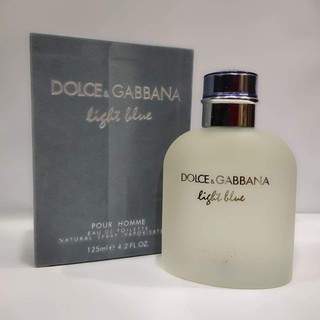 【ของแท้ 💯% 】⚡️ส่งฟรี 🚚 น้ำหอม D&amp;G Dolce &amp; Gabbana  Light Blue Pour Homme for Men EDT 125ml . *กล่องขาย*