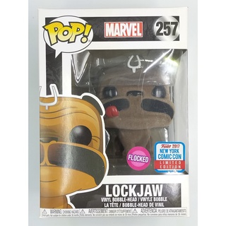 NYCC 2017 Funko Pop Marvel Inhumans - Lockjaw [มีขน] #257