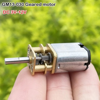 Mini Gear Motor DC 3V 6V 12V 70RPM-280RPM Low Speed Reducer for DIY Smart Robot 13GM-030 Precision Worm Gearmotor 12V