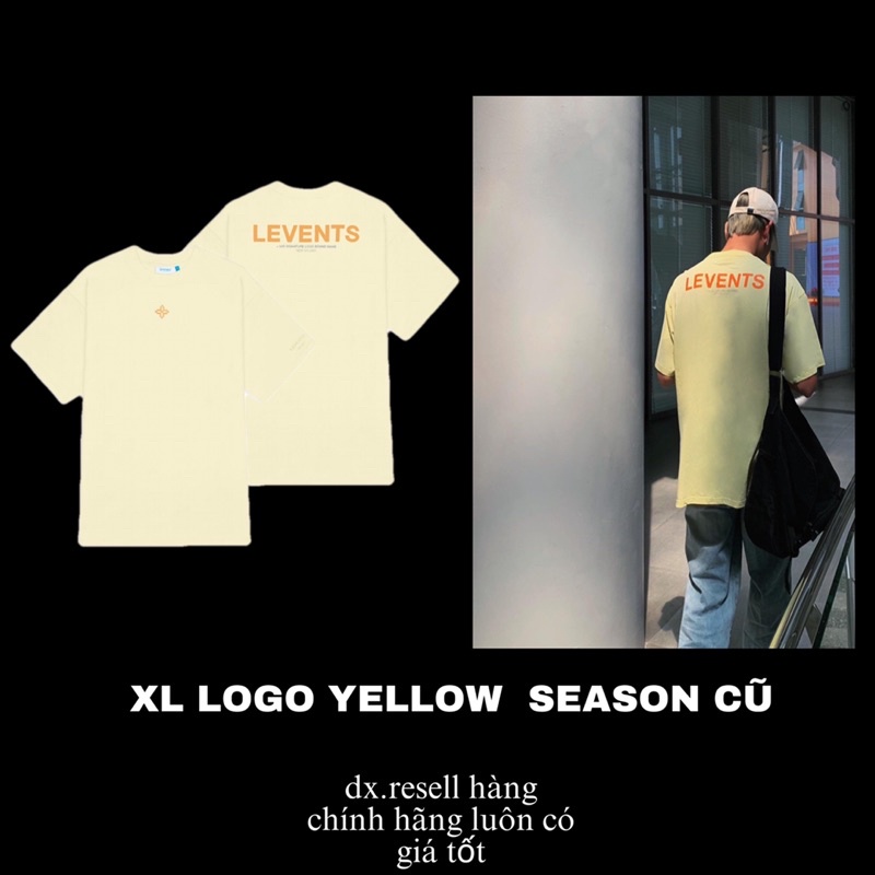 เสื้อยืด LEVENTS XL LOGO YELLOW (Levents ของแท้)