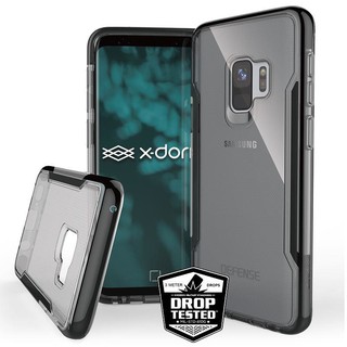 X-Doria Defense Clear เคสกันกระแทก Samsung Galaxy S9 เคสแบบใส สีเทาดำ