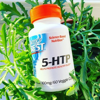 5-HTP100mg 60 Veggie Caps (Doctors Best) ช่วยบรรเทาอาการซึมเศร้าและนอนไม่หลับ