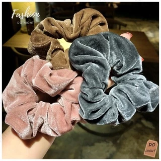 พร้อมส่ง⚡ มีเก็บเงินปลายทาง💸 ยางรัดผมกำมะหยี่ สไตล์เกาหลี มี8สี (ราคาต่อ 1 เส้น) : Do hight