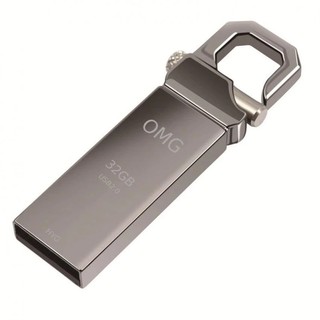 OMG Flash Drive 32Gb HYH-01 USB 2.0 Clip Lock High Speed (Silver)  #890