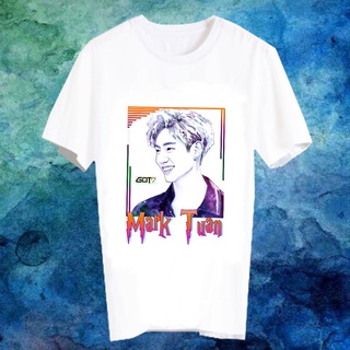 เสื้อยืดสีขาว สั่งทำ เสื้อยืด Fanmade เสื้อแฟนเมด เสื้อยืดคำพูด เสื้อแฟนคลับ PKJY13-1 Mark Tuan Got7สามารถปรับแต่งได้