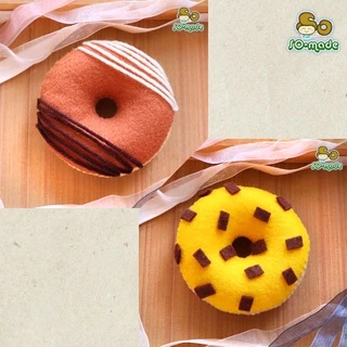 เซตชุดคิท DIY ทำตุ๊กตาโดนัท รวม 10 หน้า (Kit Set) ตุ๊กตาผ้าสักหลาด