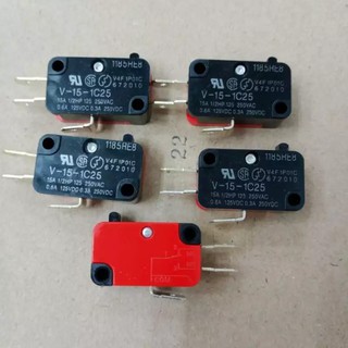 V-15-1C25 Limit Micro Switch 15A250VAC ( แพ็ค 5ชิ้น) ลิมิตสวิทซ์ V15 1C25