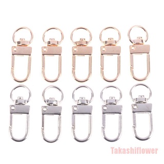 Takashiflower ตะขอก้ามปู 13x34 มม. 10 ชิ้น สําหรับทําเครื่องประดับ สร้อยคอ สร้อยข้อมือ สร้อยข้อมือ