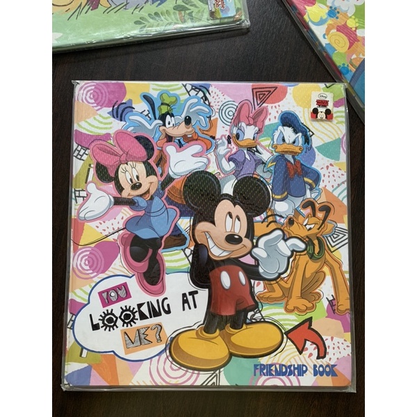 สมุดเฟรนด์ชิพ friendship MickeyMinnie Stitch Pooh Doraemon ของใหม่ Disney 100% เล่มใหญ่ เล่มกลาง