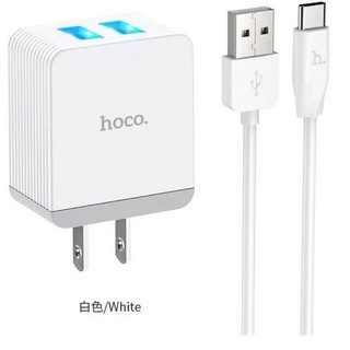 ชุดชาร์จไฟ 5A 2USB Hoco  C22B  Plus Tpye-C  สายยาว1เมตร  น้ำหนักเบา คุณภาพดี ง่ายต่อการใช้งาน  พกพาได้สะดวก ทนทานแข็งแรง