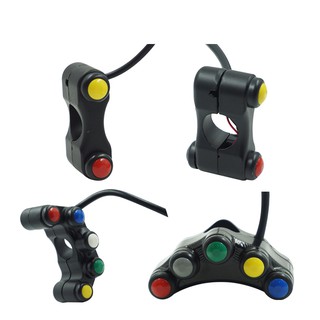 12v รถจักรยานยนต์ อะลูมินัมอัลลอย handlebar switch ไฟหน้า ไฟเลี้ยว ไฟตัดหมอก horn button