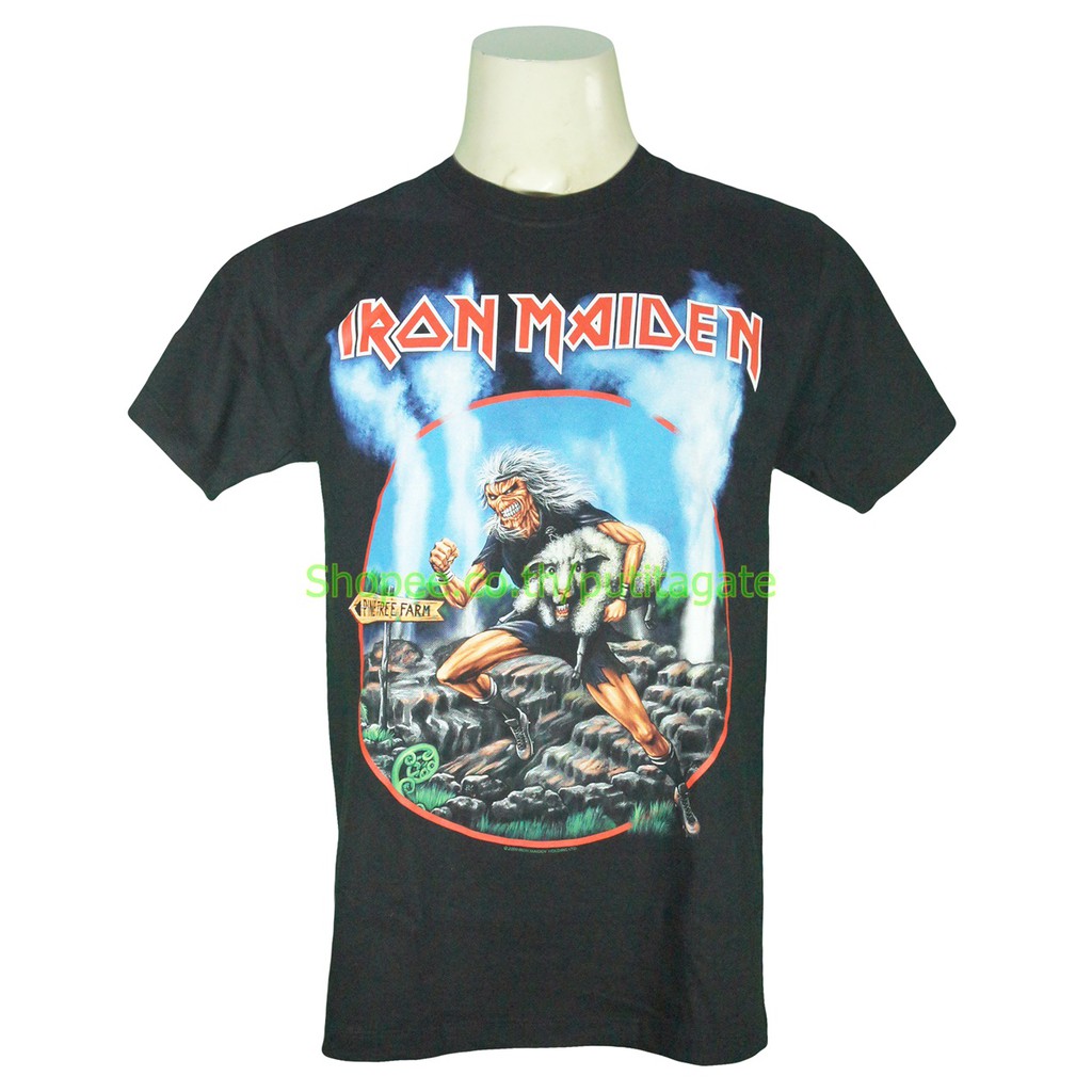 เสื้อวง Iron Maiden ไซส์ยุโรป ไอเอิร์นเมเดน ไอร่อน PTA1792 งานวงดังๆ วินเทจ Rockyeah