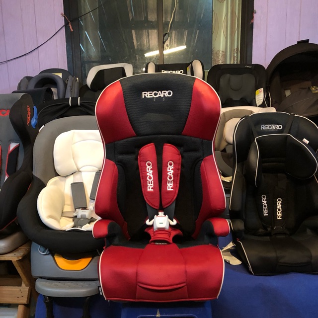 คาร์ซีท บูสเตอร์  RECARO รุ่น Start H1 สีแดงสด สภาพสวย ของแท้  ไม่มีตำหนิ