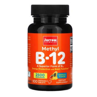 Jarrow Formulas, Methyl B-12  Tropical Flavor, 2500 mcg, 100 Chewable Tablets