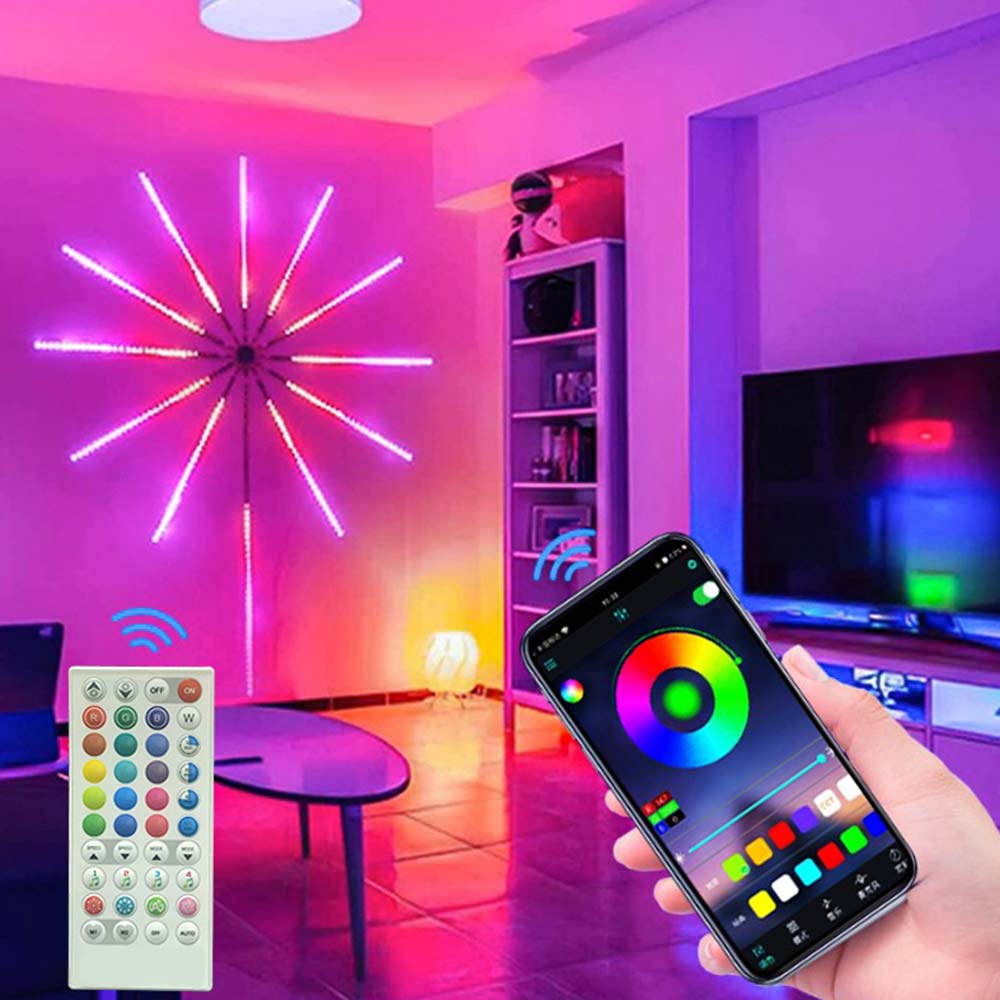 Led color fireworks light strip (small fireworks [44 keys bluetooth ...