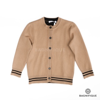 JADIOR 8 SIGNATURE KNITTED CARDIGAN IN TAN SIZE 38