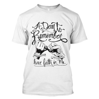 เสื้อยืด พิมพ์ลาย A Day to Remember Have Faith in me สีดําS-5XL