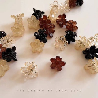 SENSES// Mini Flowers Temperament Small Jaw Clip Shredded Hair Bangs Clip Hair Accessories Little Clip Female Headdress Summer Side Hairpin Small Hairclip gzkh