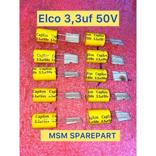 Elco NONPOLAR 3.3uf 50V ของแท้ แคปโซน