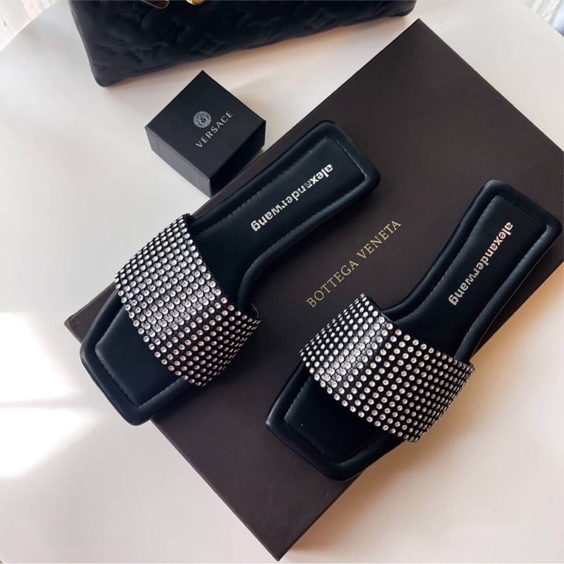 Alexander Wang รองเท้าแตะเพรช