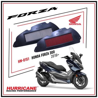 HM-8151  Air filter HONDA FORZA 300 กรองอากาศรถแต่ง Hurricane แท้ 100%