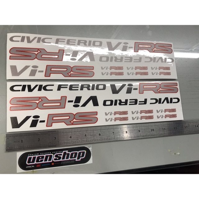 สติ๊กเกอร์ KERETA VI-RS CIVIC FERIO HONDA EK