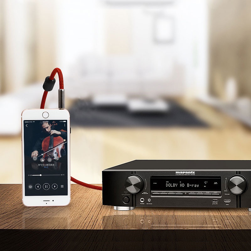 Golley LION อะแดปเตอร์แยกสายเคเบิ้ลเสียง 3.5 มม. เป็น 2RCA Y Aux สําหรับเครื่องเล่น MP3 เครื่องขยายเสียง