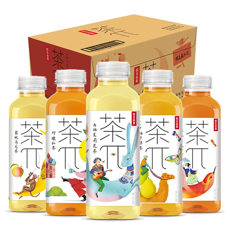 [ยกลัง 15ขวด]  ชาผลไม้อู่หลง ชามะลิ หอมอร่อย สดชื่น หลากรสชาติ 农夫山泉茶π 茶派 500ml Malamart