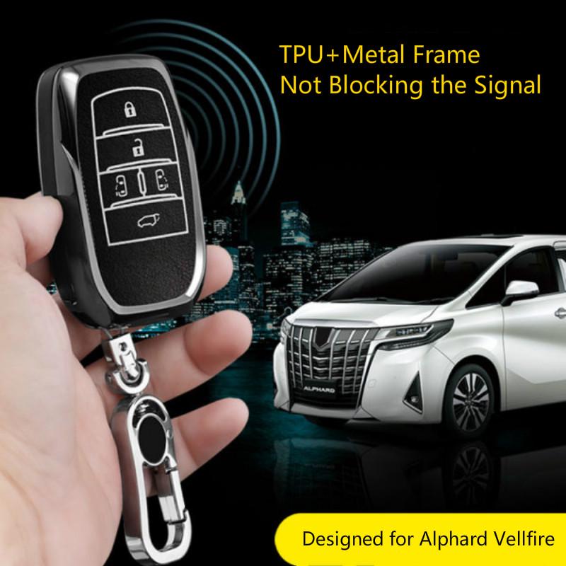 ซองกุญแจ Toyota Alphard / Vellfire ซองกุญแจหนัง กล่องใส่กุญแจอัลลอยด์ Toyota Alphard Vellfire Key case Cover Suitable for 5 buttons and 6 buttons