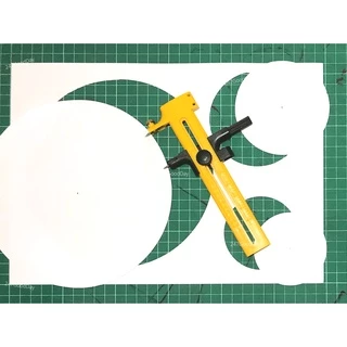 ที่ตัดกระดาษวงกลม ที่ตัดวงกลม คัตเตอร์วงเวียน (Circle Cutter) มีให้เลือก 2 ขนาด ใหญ่และเล็ก