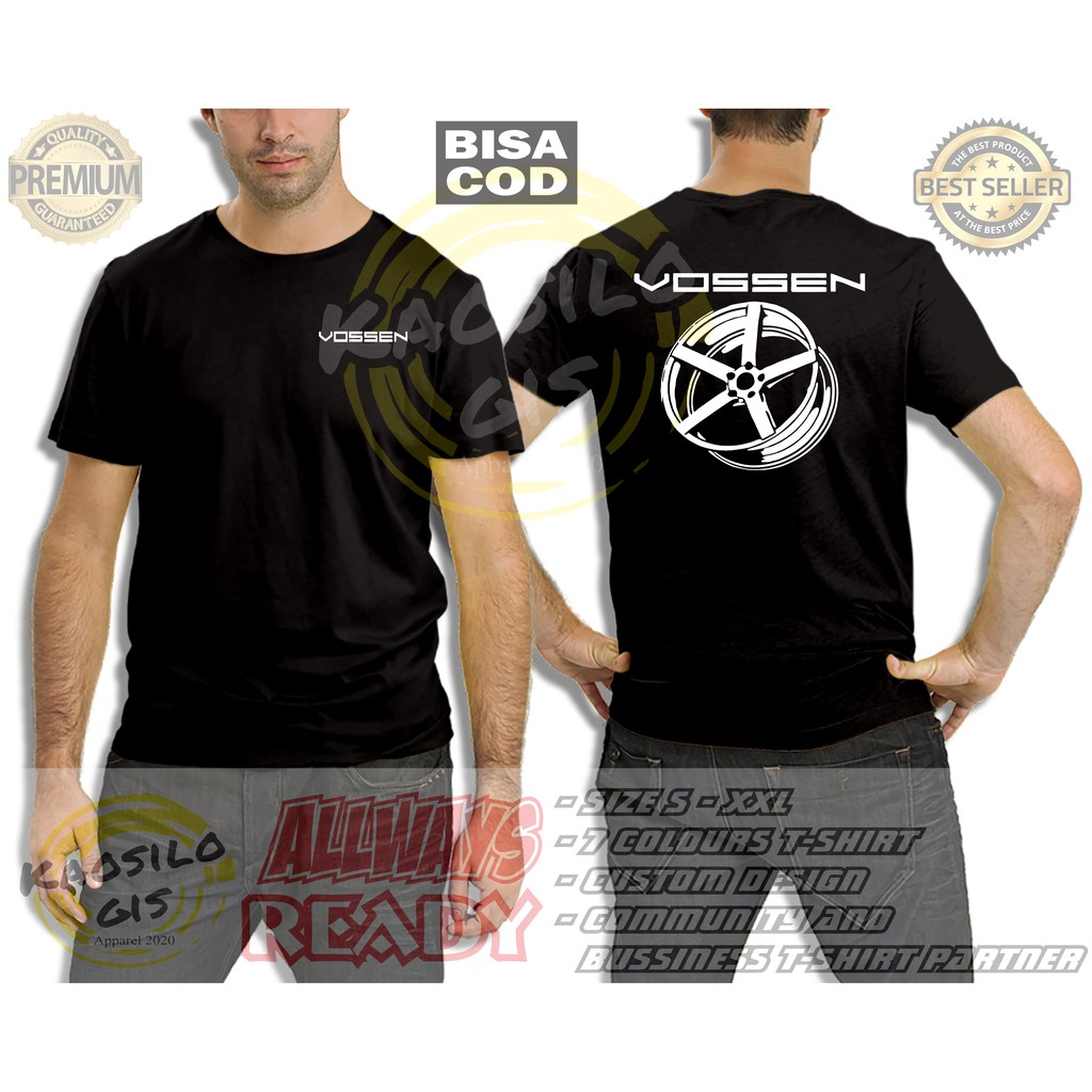 เสื้อยืดริมรถแข่งล้อ Vossen - Kaosilogis