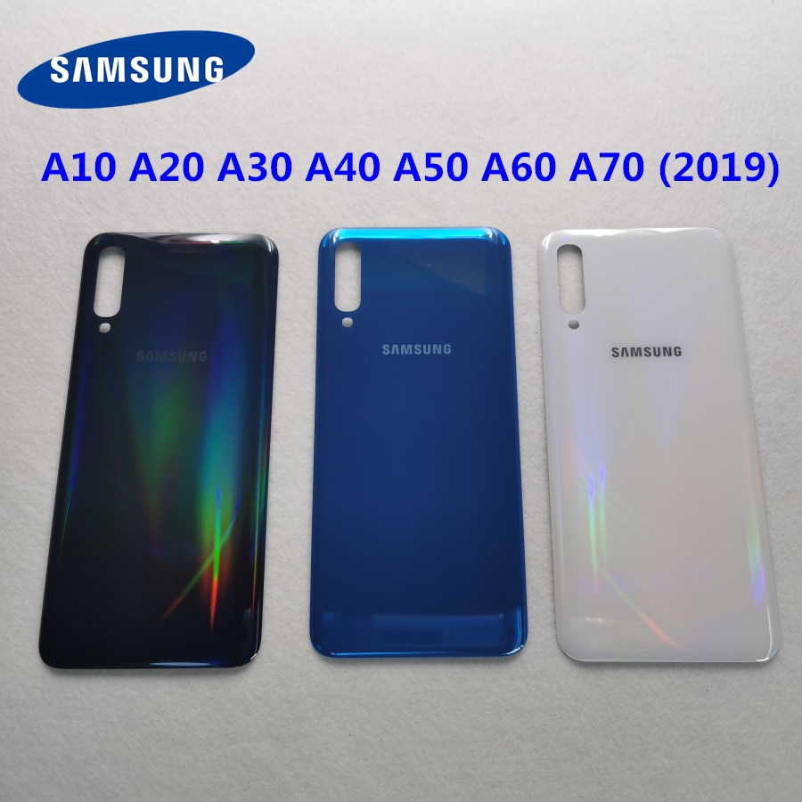 ฝาครอบแบตเตอรี่ด้านหลัง ของแท้ แบบเปลี่ยน สําหรับ Samsung Galaxy A10 A20 A30 A40 A50 A60 A70 2019