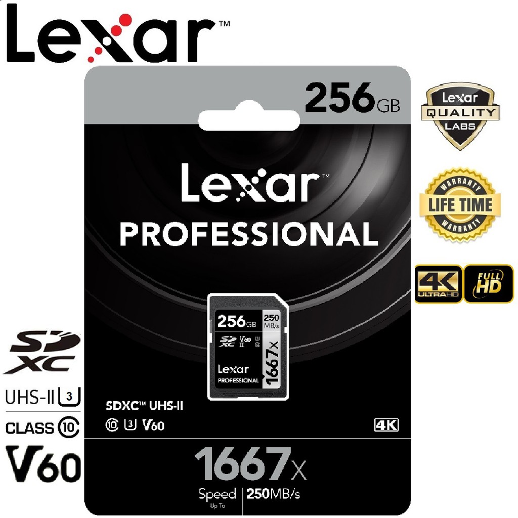 Lexar 256GB SDXC Professional 2000x (300MB/s)
