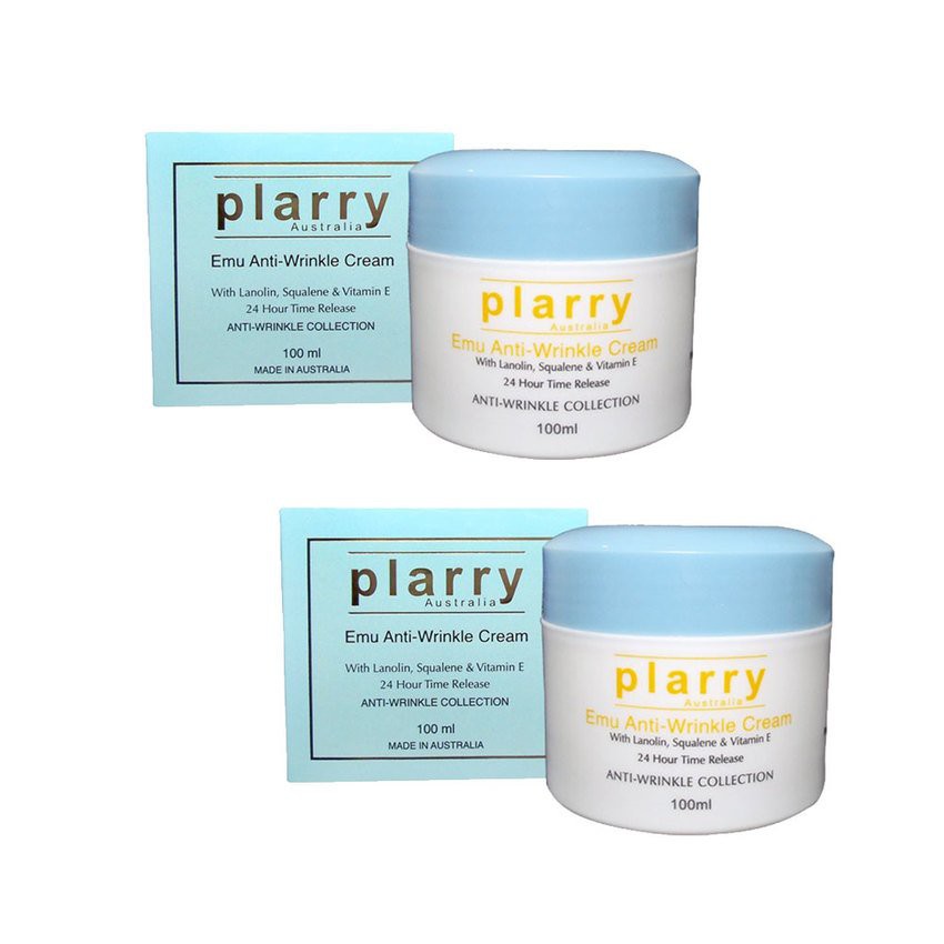 สินค้าใหม่ ของแท้ถูกที่สุดใน Shopee Plarry ครีมอีมู พลารี่ Emu Anti-Wrinkle Cream (100g.) 2 กระปุก