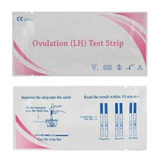 50x แผ่นทดสอบไข่ตก LH Ovulation test แผ่นตรวจไข่ตก ชุดทดสอบไข่ตก ที่ตรวจไข่ตกแบบจุ่ม แถมถ้วย 20 ใบ