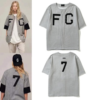 เสื้อเชิ้ตเบสบอล แขนสั้น พิมพ์ลาย Fig fear of god season 7 FG main line 7TH สไตล์สตรีท
