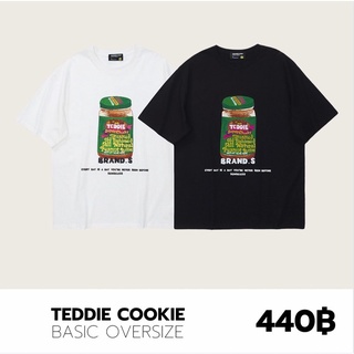 เสื้อยืดผ้าฝ้ายพิมพ์ลายขายดี THEBOY-TEDDIE COOKIE OVERSIZE เสื้อยืดโอเวอร์ไซส์ไหล